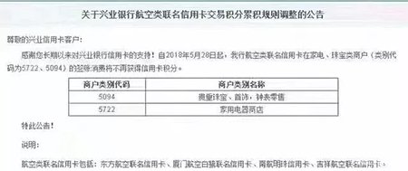 提醒：部分銀行信用卡已修改POS機(jī)刷珠寶類商戶的積分規(guī)則（2）