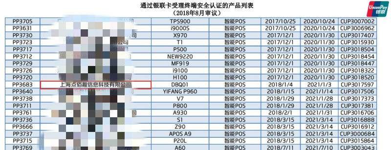 教你識別智能刷卡機是否通過銀聯(lián)認證