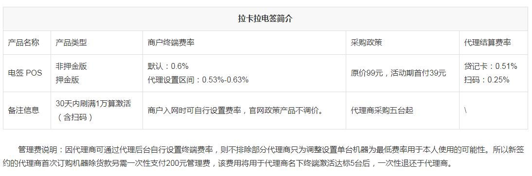 拉卡拉pos機(jī)代理拿貨政策解讀！